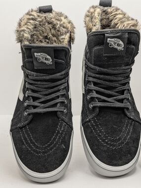 Vans Women's SK8-Hi Platform MTE "Black Leopard Fur"